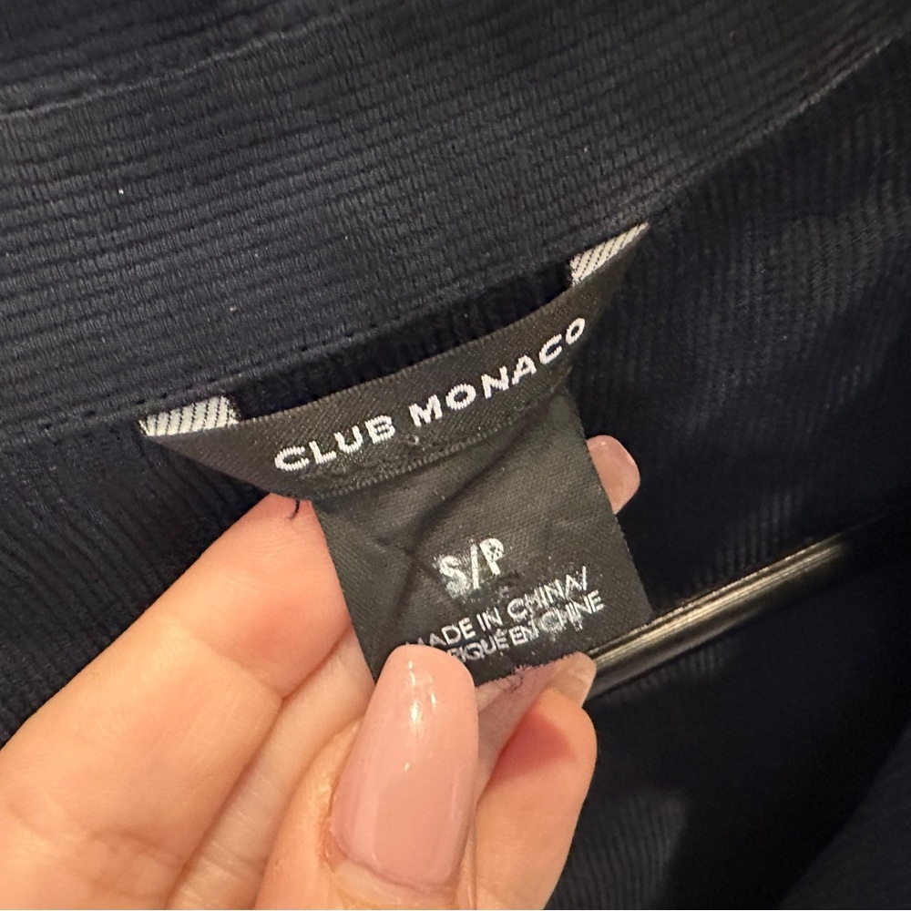 Club Monaco blue/ black Button Down Shirt - Picture 3 of 4